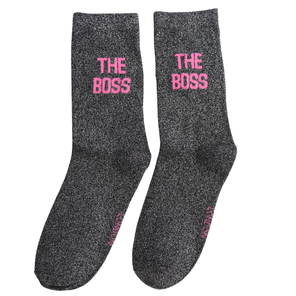 Miss Sparrow Glitter Statement Socks The Boss