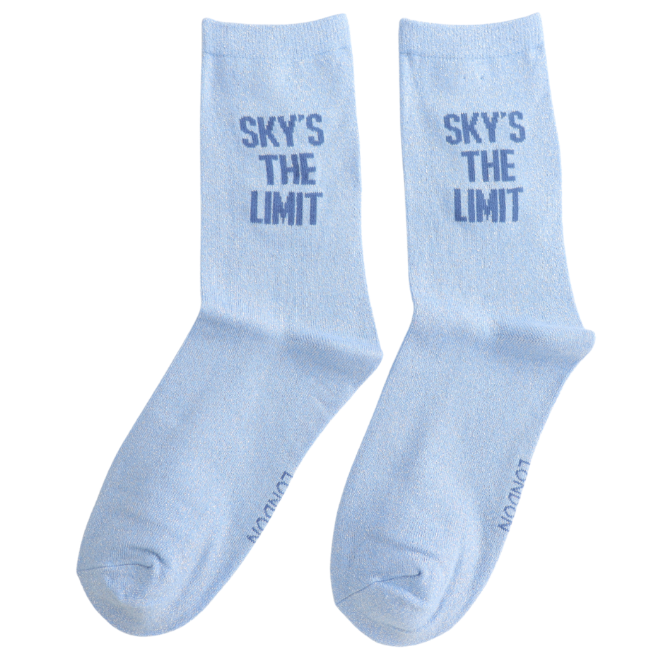 Miss Sparrow Glitter Statement Socks Sky’s The Limit