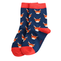Miss Sparrow Baby Socks Highland Cows Navy 4-6 Years