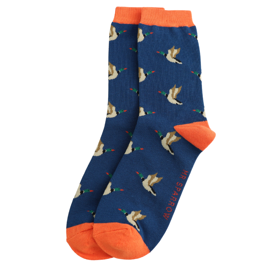 Mr Sparrow Socks Flying Ducks Navy