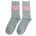 Miss Sparrow Glitter Statement Socks Favourite Person
