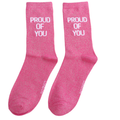 Miss Sparrow Glitter Statement Socks Proud of You