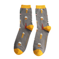 Mr Sparrow Socks Here's to Beer Grey