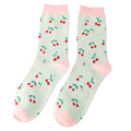 Miss Sparrow Mini Cherries Socks Mint