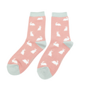 Miss Sparrow Rabbits Socks Dusky Pink