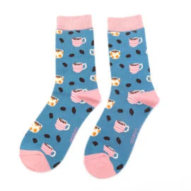 Miss Sparrow Socks Coffee Shop Denim