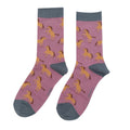Miss Sparrow Socks Wild Horses Mauve