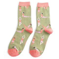 Miss Sparrow Socks Yoga Poses Olive