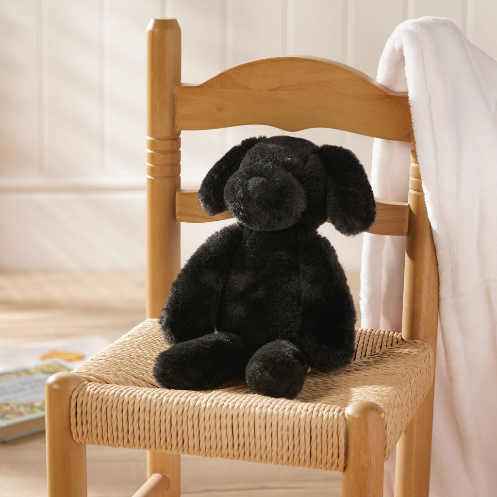 Monty The Plush Long Leg Black Puppy