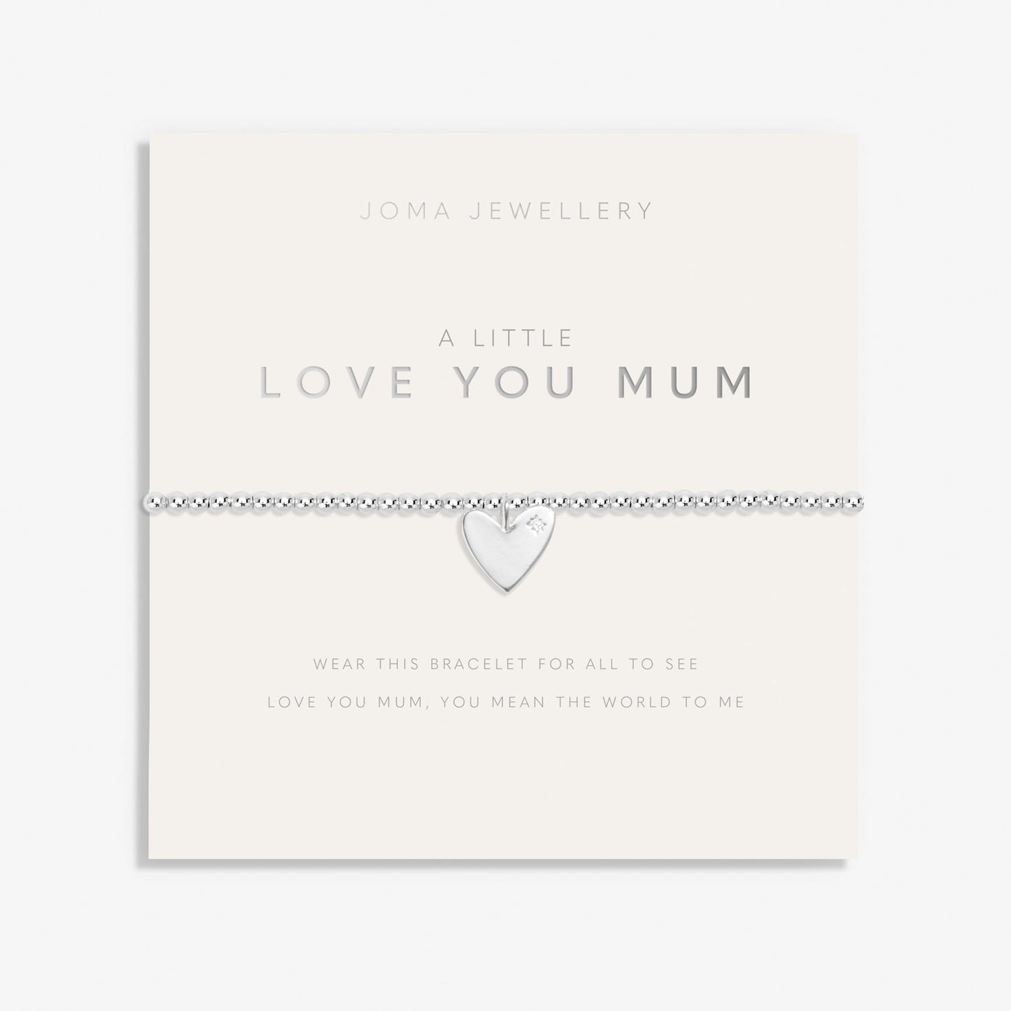 Mother's Day A Little Love You Mum Silver Plated Bracelet