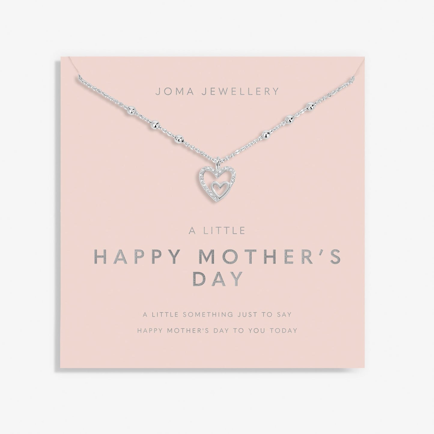 Mother's Day A Little Necklace Happy Mother's Day Silver Plated Necklace