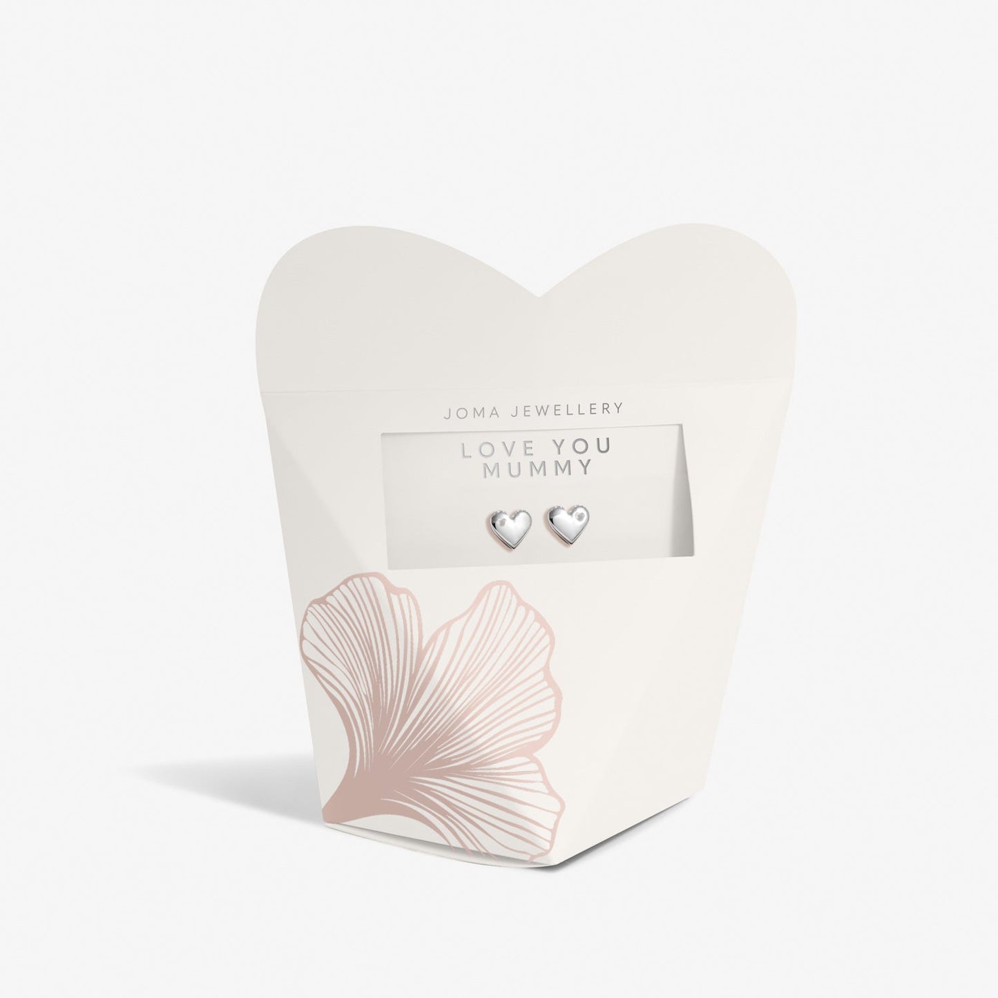 Mother's Day From The Heart Earrings Love You Mummy Silver Plated Earrings