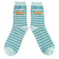 Mr Sparrow Socks Camper Stripe Teal