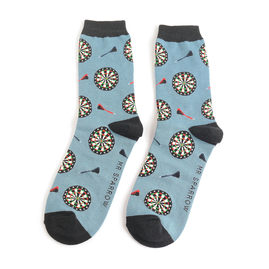 Mr Sparrow Socks Dart Boards Denim