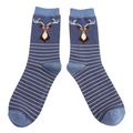 Mr Sparrow Socks Stag Dark Blue