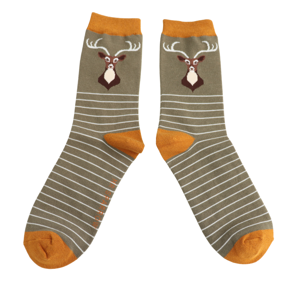 Mr Sparrow Socks Stag Olive