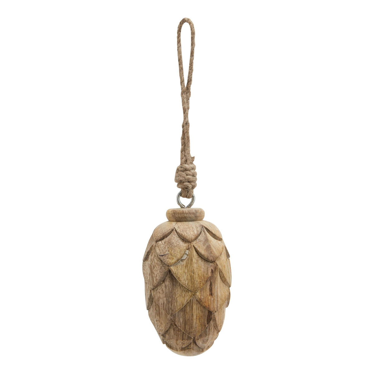 Natural Large Wooden Pine Cone Bauble