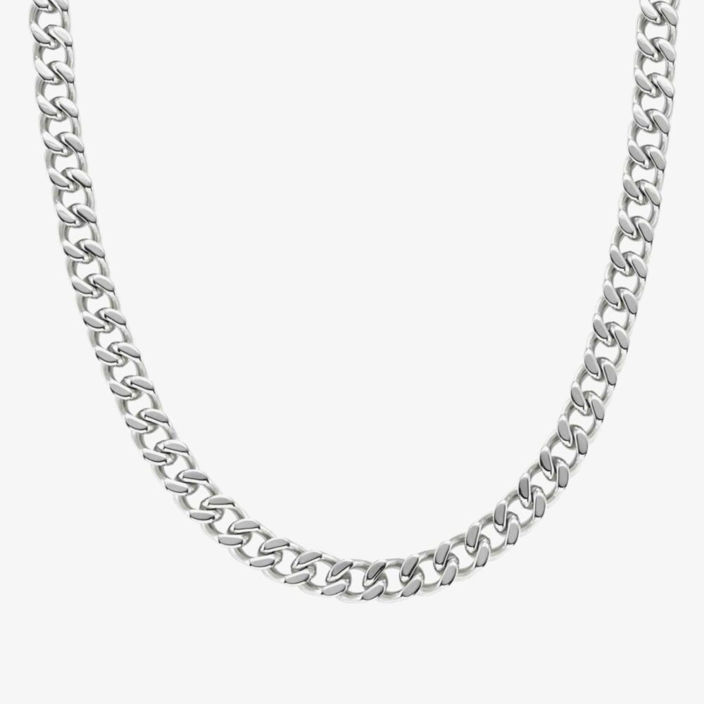 Nomination Bold Steel Necklace Steel Large Curb