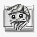 Nomination Composable Classic Oxidized Symbol Link Charm Grandpa