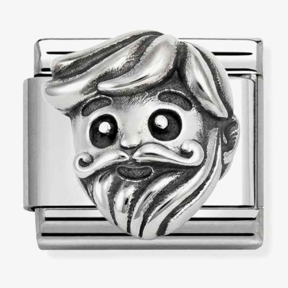 Nomination Composable Classic Oxidized Symbol Link Charm Grandpa