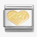 Nomination Composable Classic Symbols STeel 18K Gold Link Charm Heart 2027