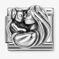 Nomination Composable Classic Oxidized Symbol Link Charm Mum and Child