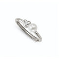 Nomination Pearls Loop Ring Sterling Silver Heart