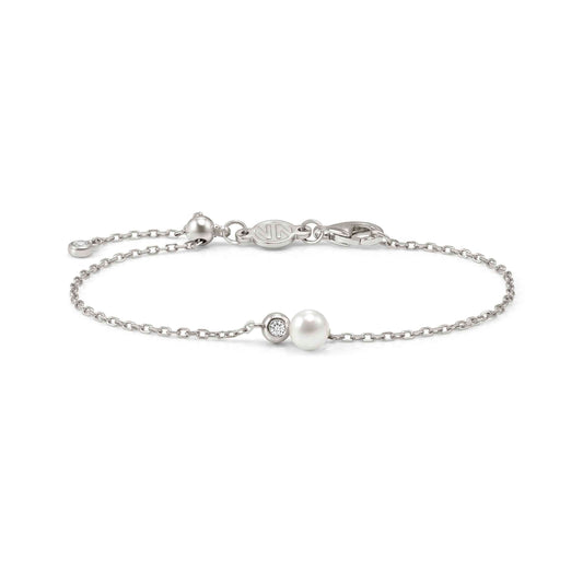 Nomination Pearls Loop Sterling Silver Bracelet Round