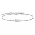 Nomination Pearls Loop Sterling Silver Four Leaf Clover Bracelet