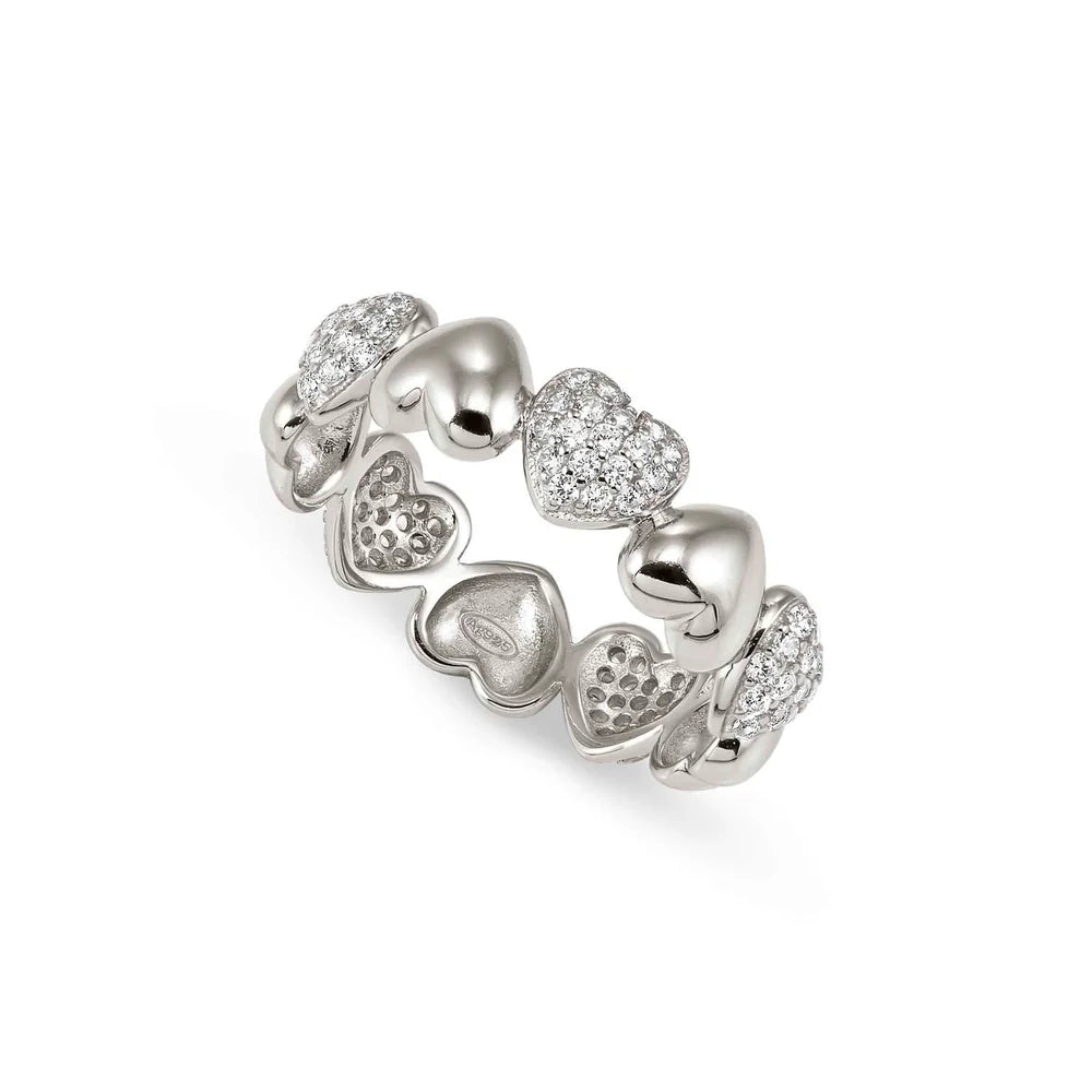 Nomination Precious Moves Sterling Silver Heart CZ Ring