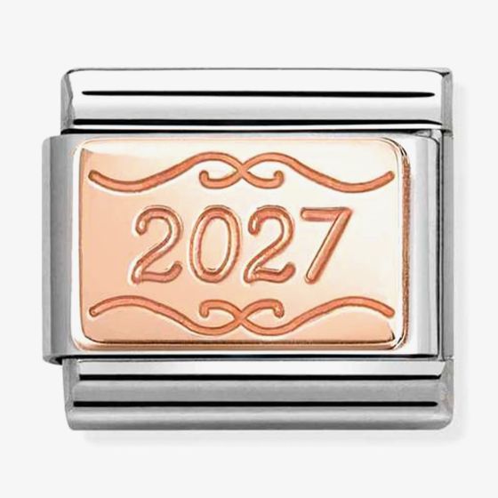 Nomination Composable Classic Plates Link Charm 9k Rose Gold 2027