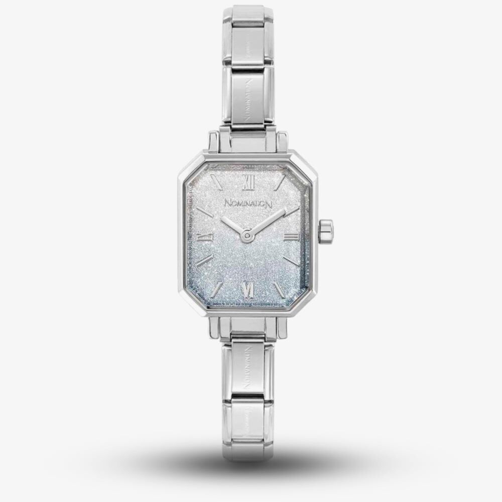 Nomination Paris Rectangular Watch Blue Gradient Glitter