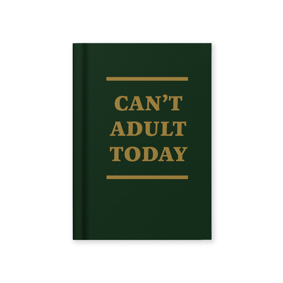Ohh Deer Can't Adult Today A7 Fabric Hardback Notebook