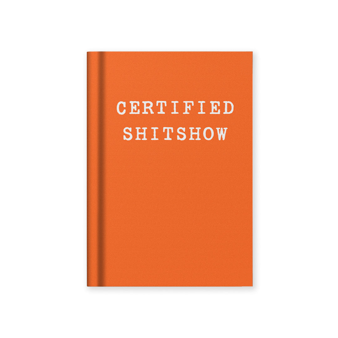 Ohh Deer Certified Shitshow A7 Fabric Hardback Notebook