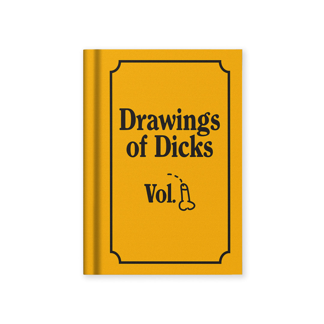 Ohh Deer Drawings of Dicks A7 Fabric Hardback Notebook