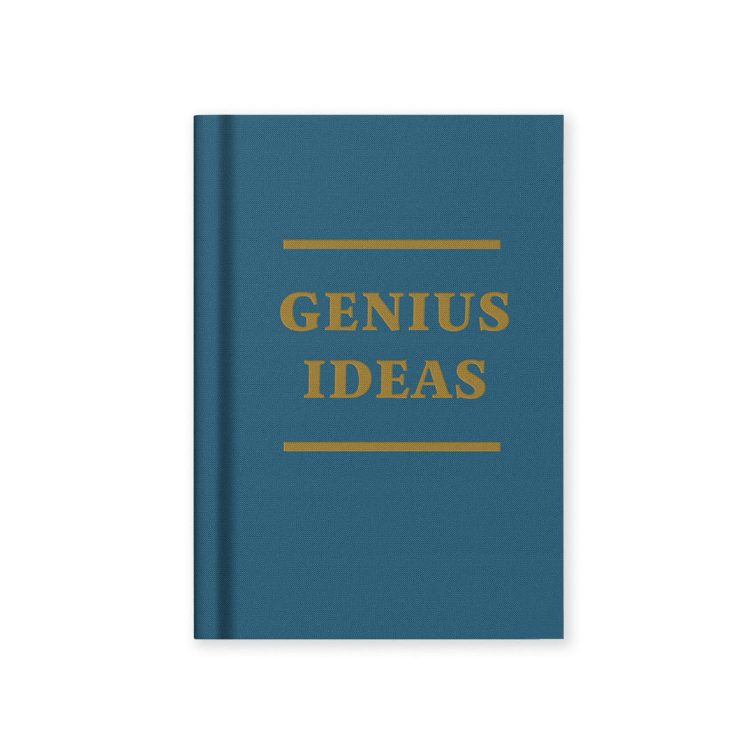 Ohh Deer Genius Ideas A7 Fabric Hardback Notebook