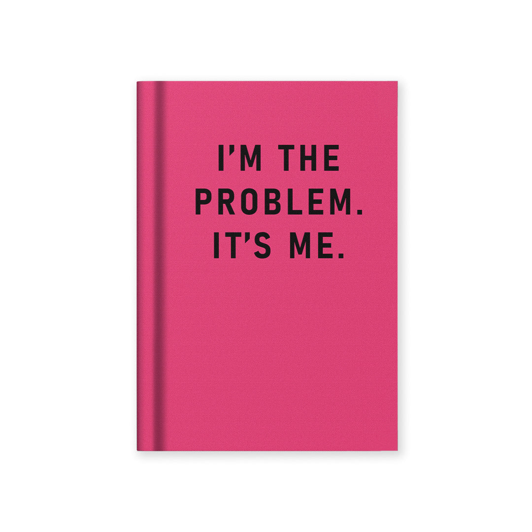 Ohh Deer I'm The Problem, It's Me A7 Fabric Hardback Notebook