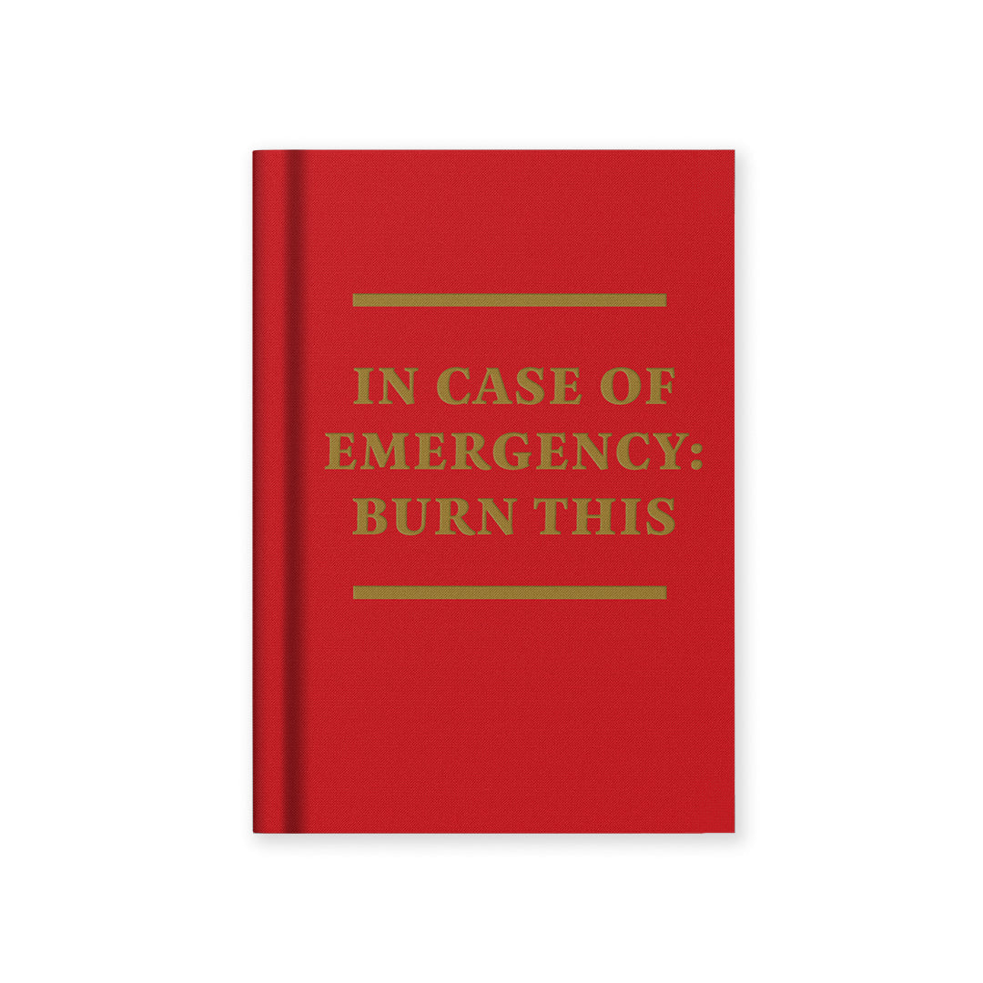 Ohh Deer In Case of Emergency A7 Fabric Hardback Notebook