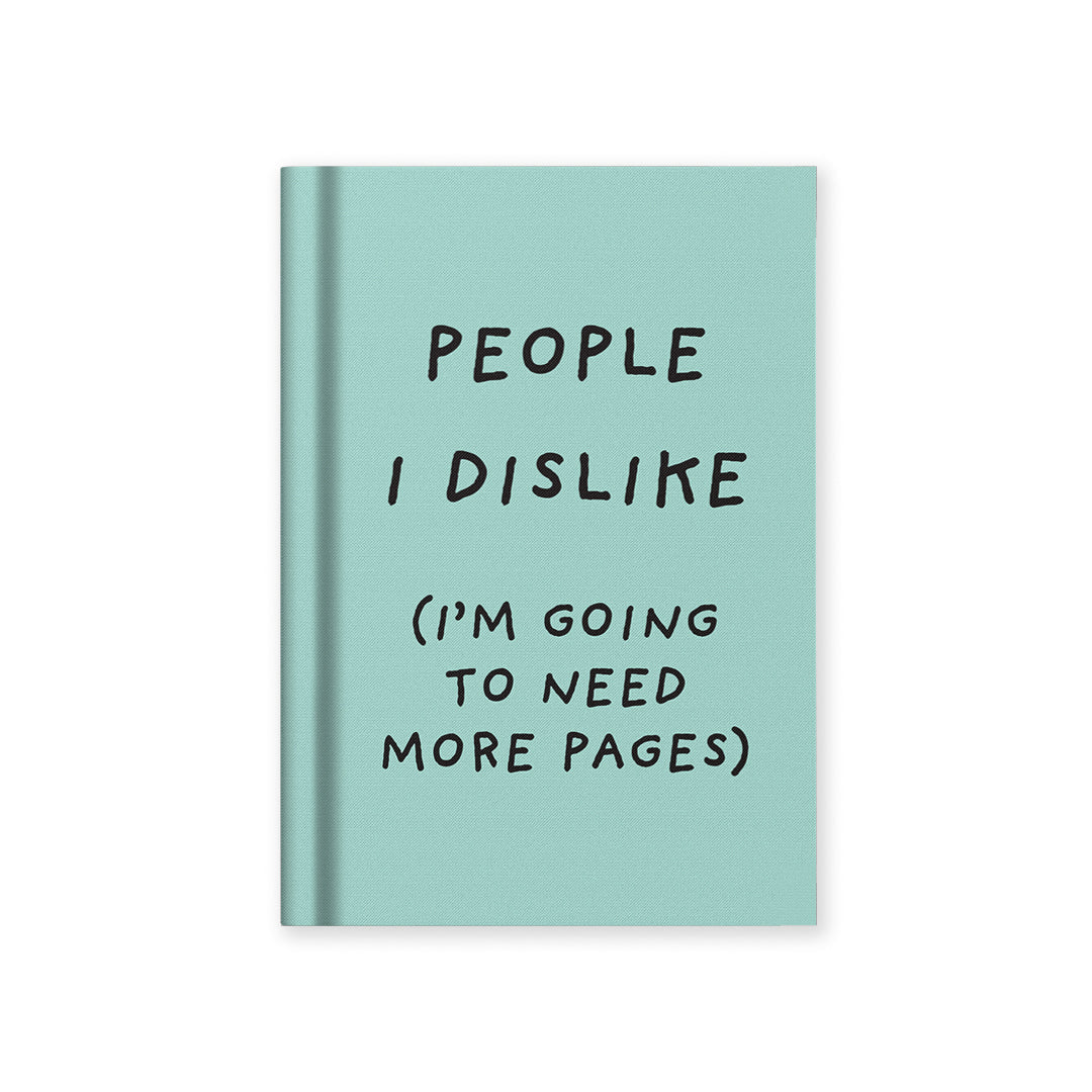 Ohh Deer People I Dislike A7 Fabric Hardback Notebook