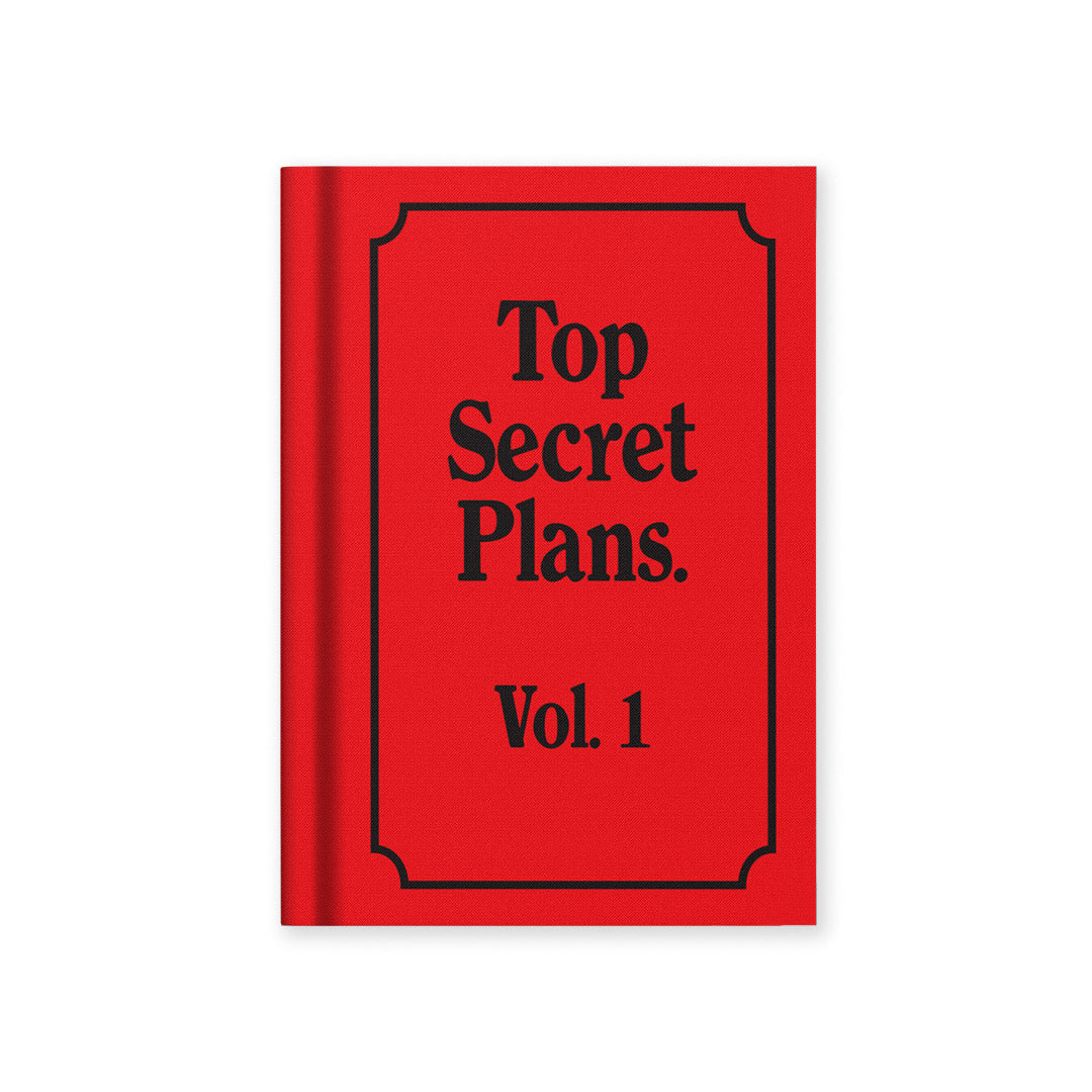 Ohh Deer Top Secret Plans A7 Fabric Hardback Notebook