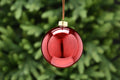 Red Glass Ball Mottle Effect Christmas Tree Decoration 8cm