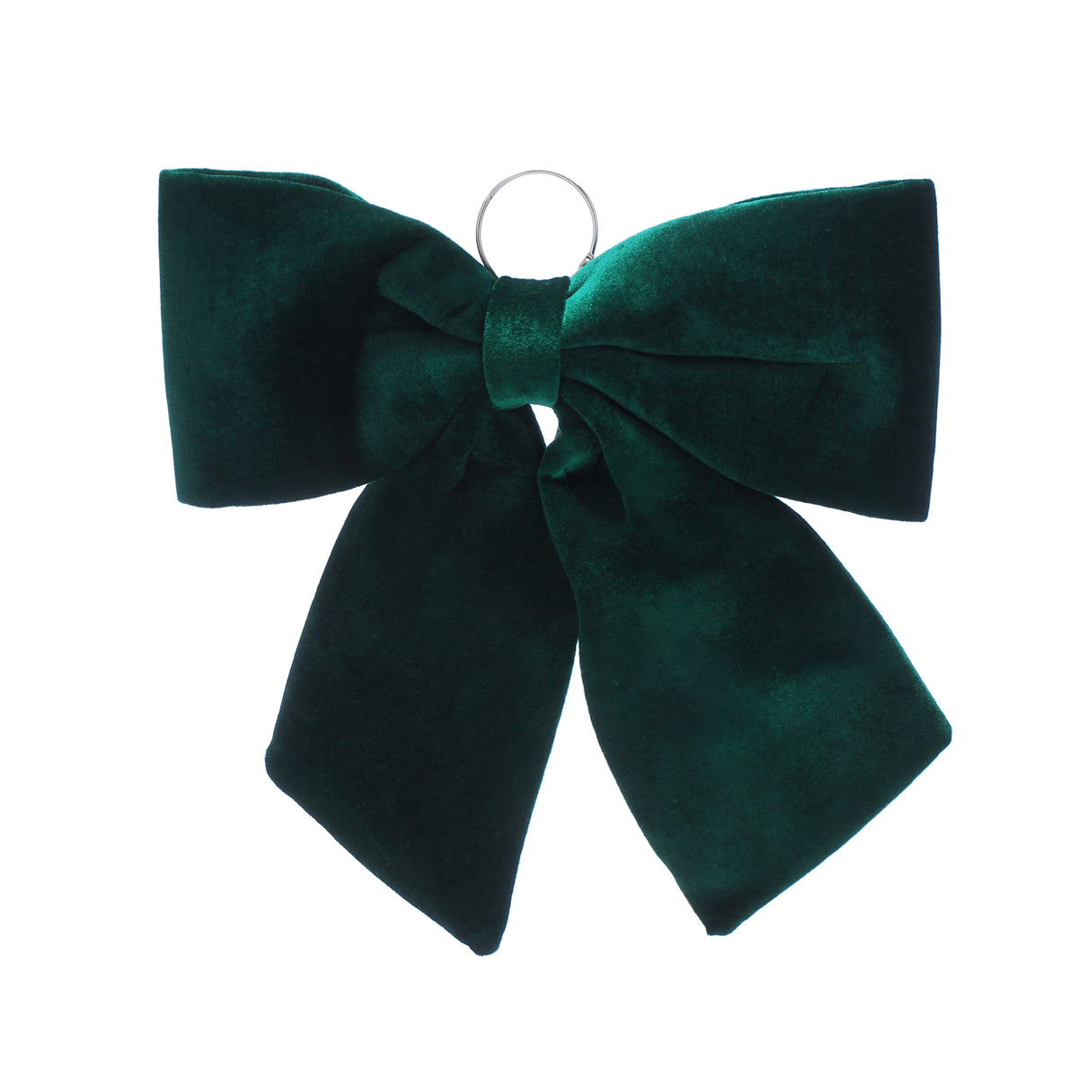 Christmas Dark Green Velvet Bow 44cm