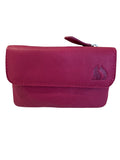 Foxfield Eskdale Leather Coin Purse Fuschia
