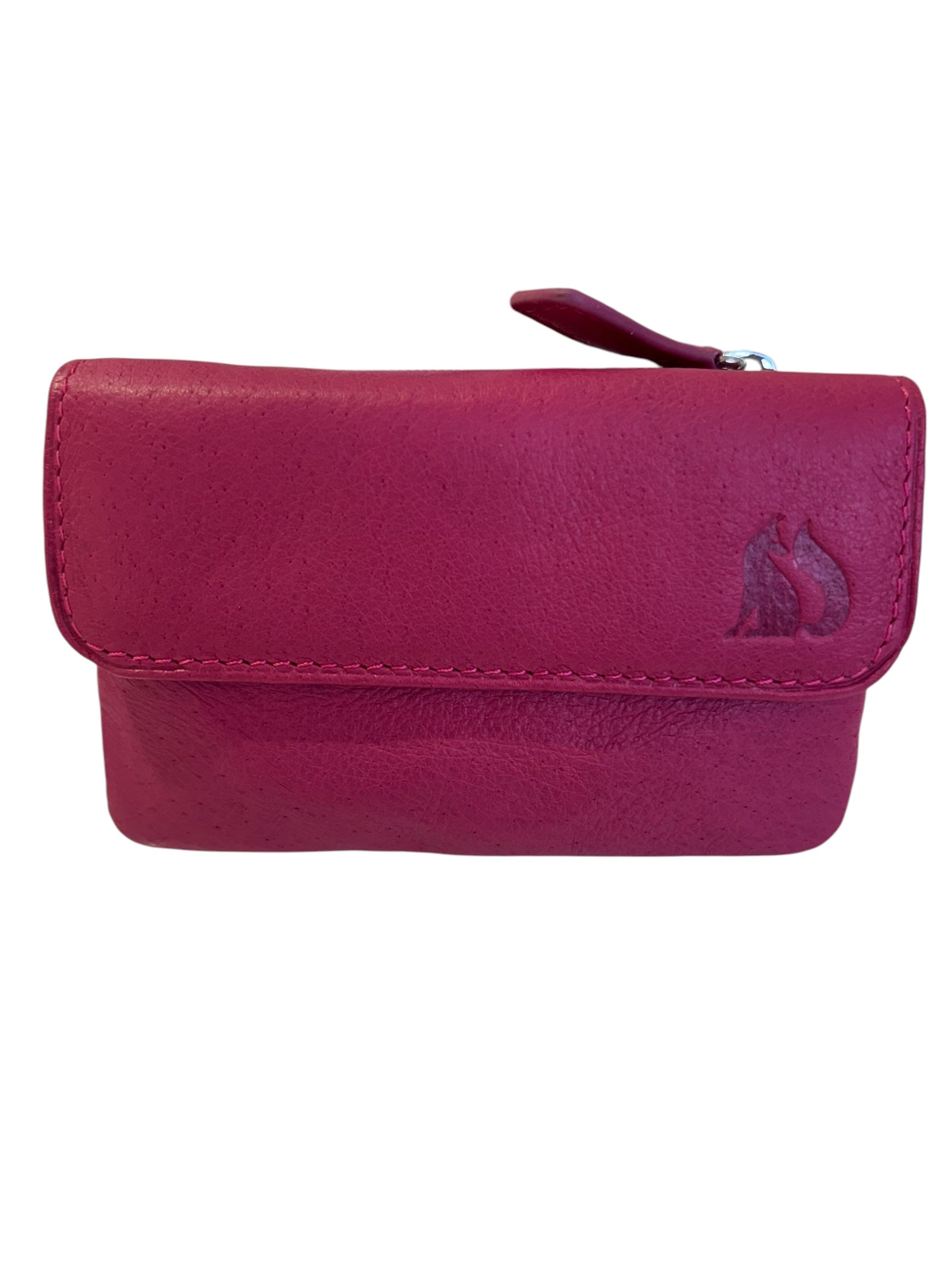 Foxfield Eskdale Leather Coin Purse Fuschia