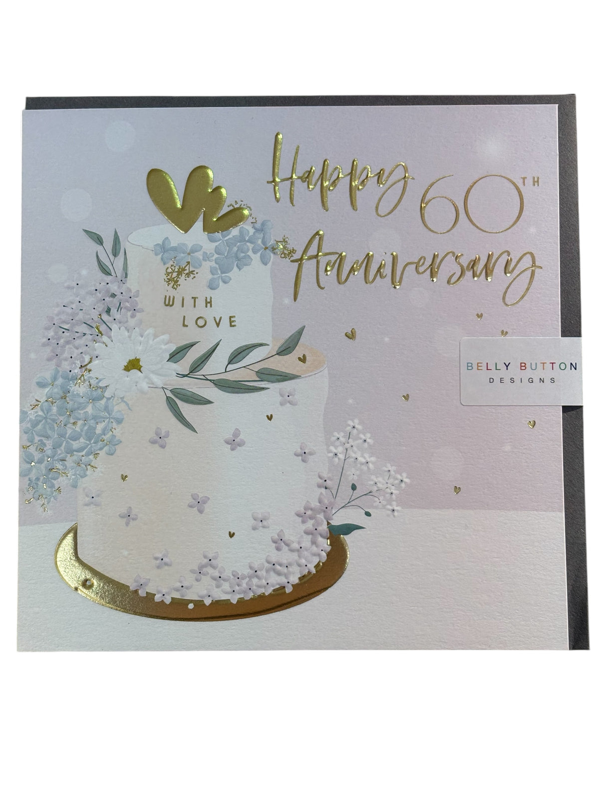 Belly Button Designs Diamond Wedding Anniversary Card
