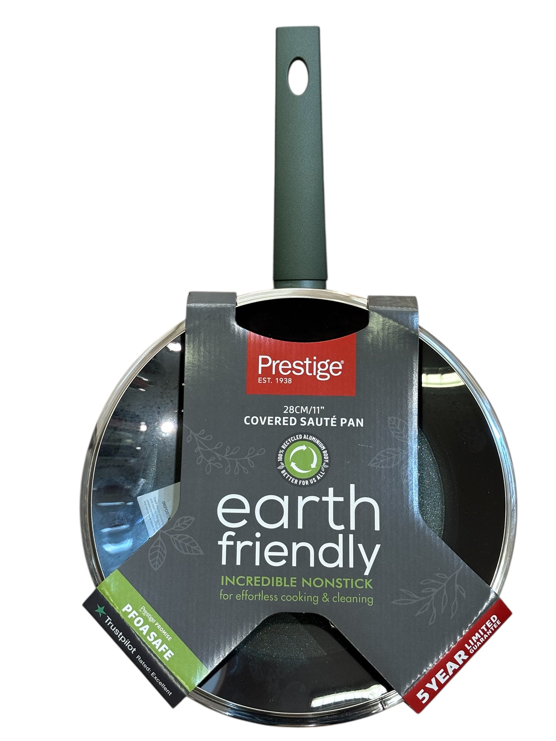 Prestige Earth Friendly Covered Saute Pan 28cm