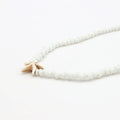 Pineapple Island Adjustable Starfish Charm Necklace White