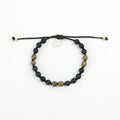 Pineapple Island Cannon Beach Natural Stone Bracelet Black Olive