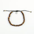 Pineapple Island Cannon Beach Natural Stone Bracelet Browns