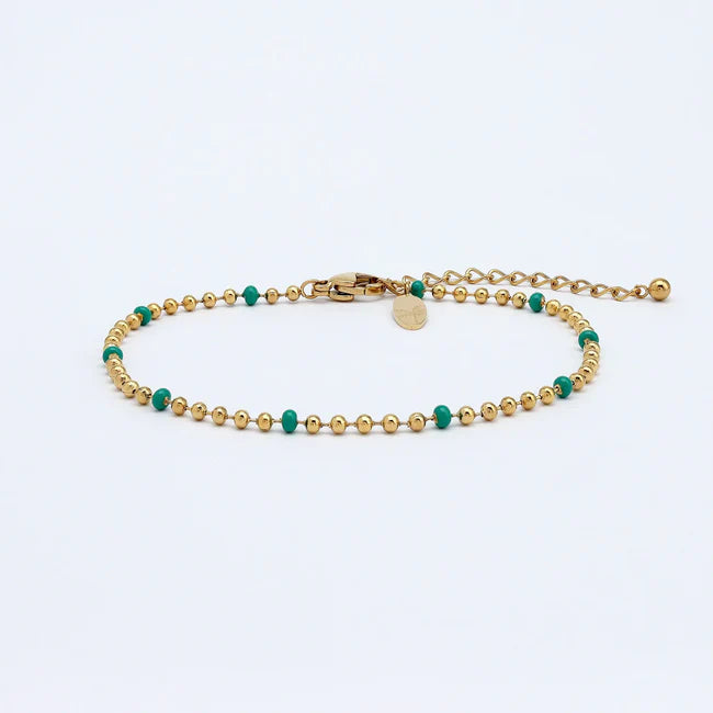 Pineapple Island Enamel Chain Bracelet Steel